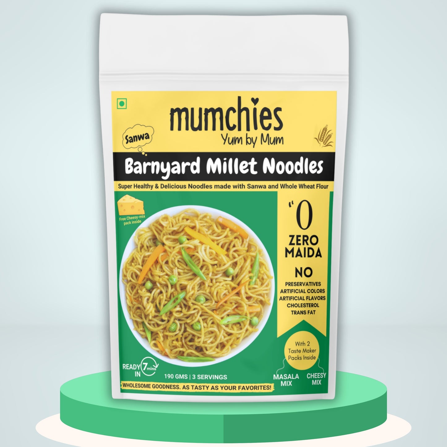 Barnyard Millet (Sanwa) Noodles - With Cheesy Mix