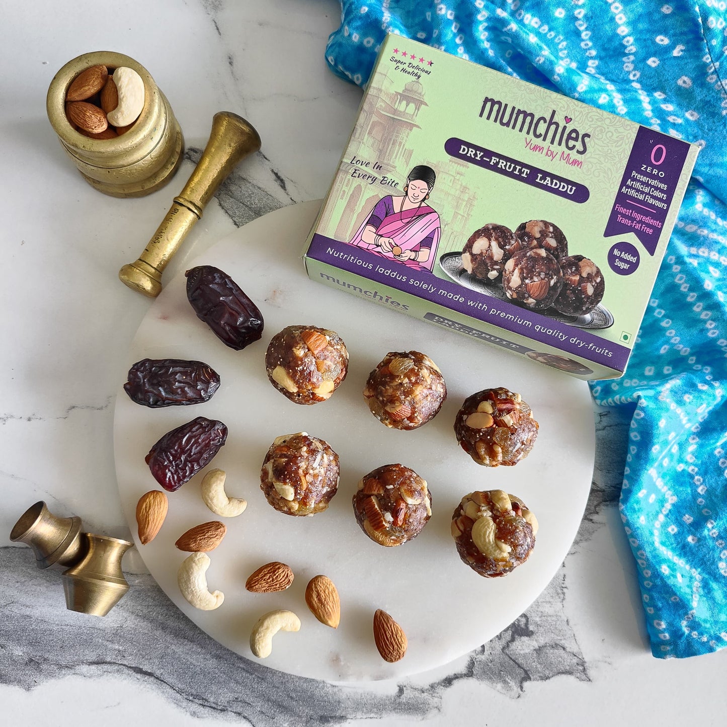 Dry-Fruit Laddu - Solely Made with Premium Quality Dry-fruits