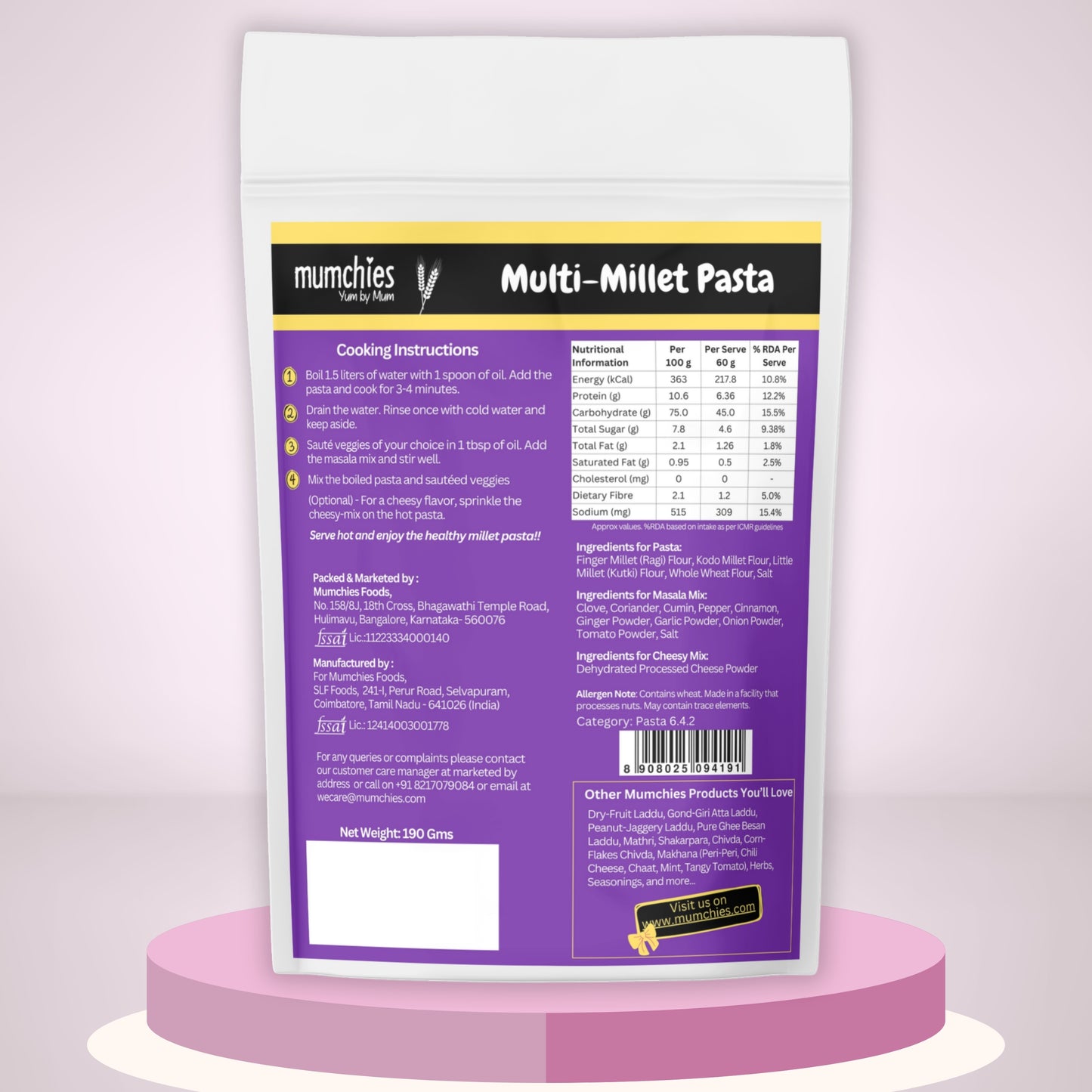 Multi-Millet Pasta
