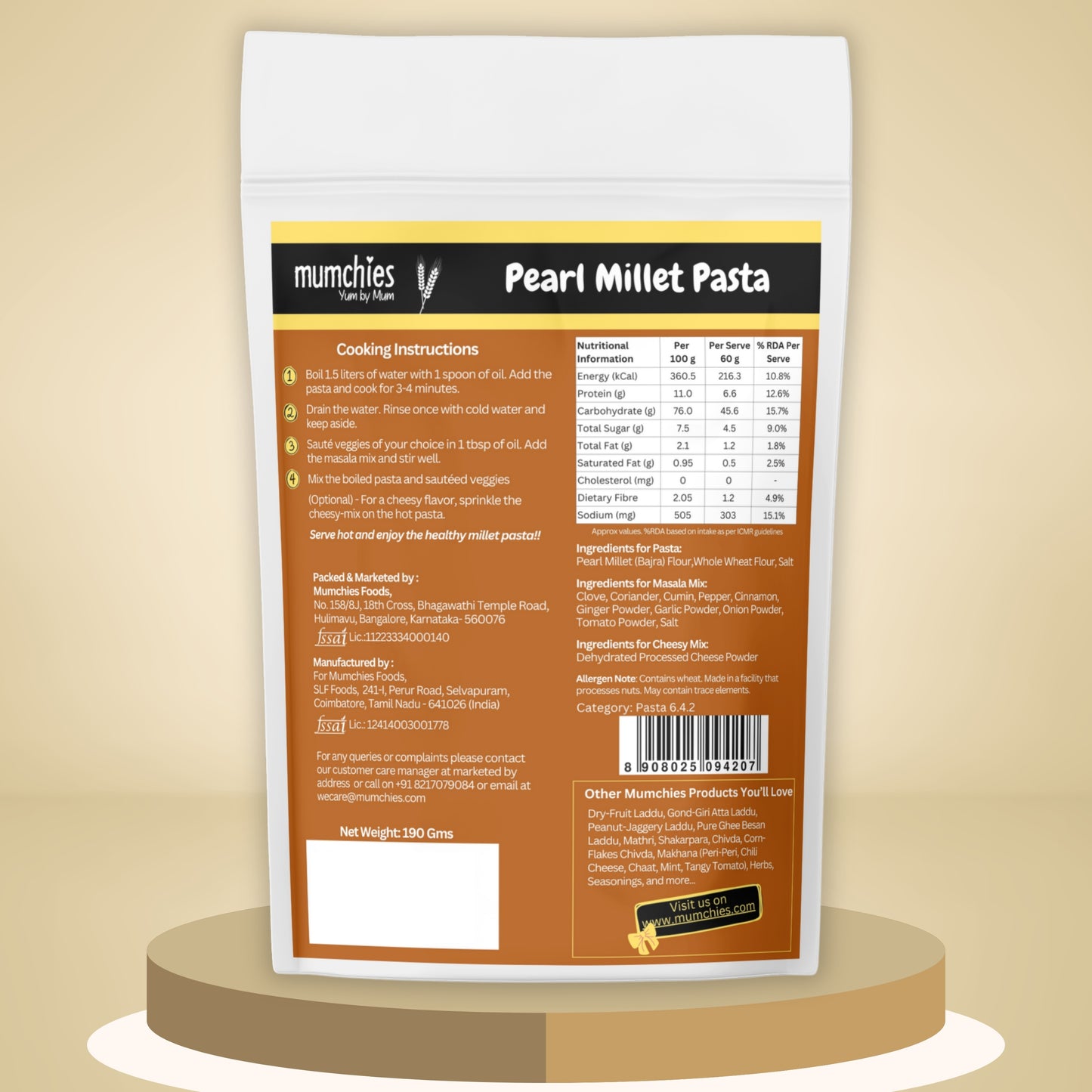 Pearl-Millet (Bajra) Pasta