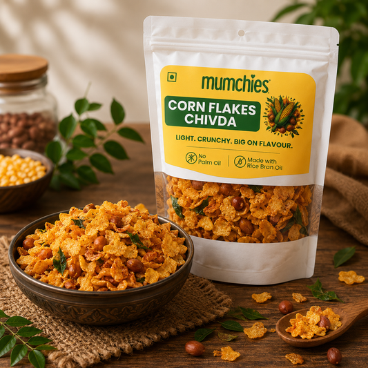 Corn Flakes Chivda - No Palm Oil