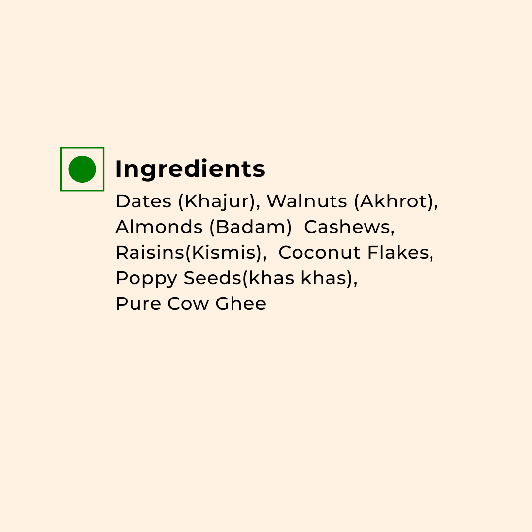 Dry Fruit Laddu | Net Weight: 400 g