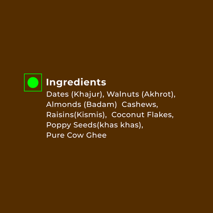 Dry Fruit Laddu | Net Weight: 350gm (14 Laddus)